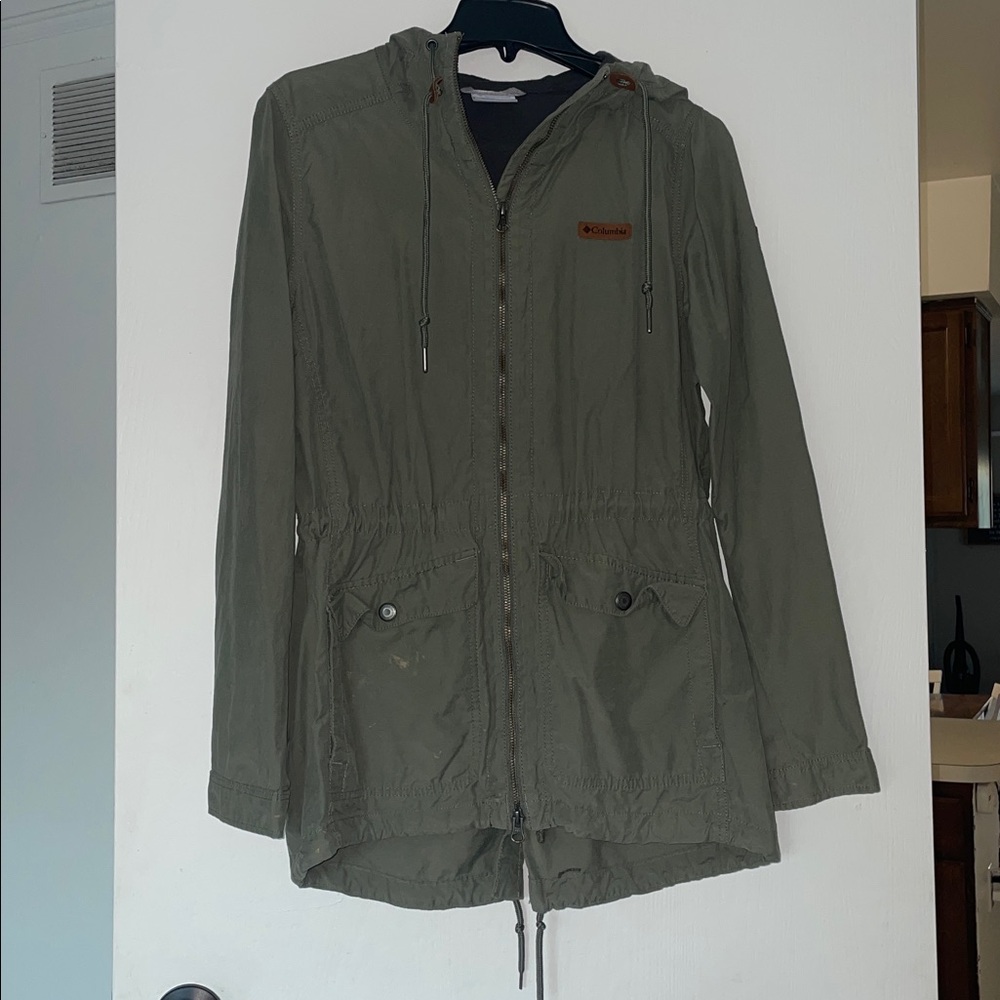 Columbia Sage Green Hooded Jacket